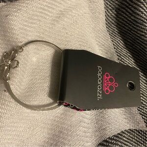 Paparazzi Silver Bracelet with flower Charm